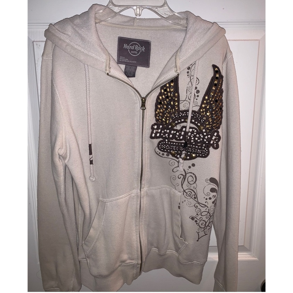 Hard rock couture zip up